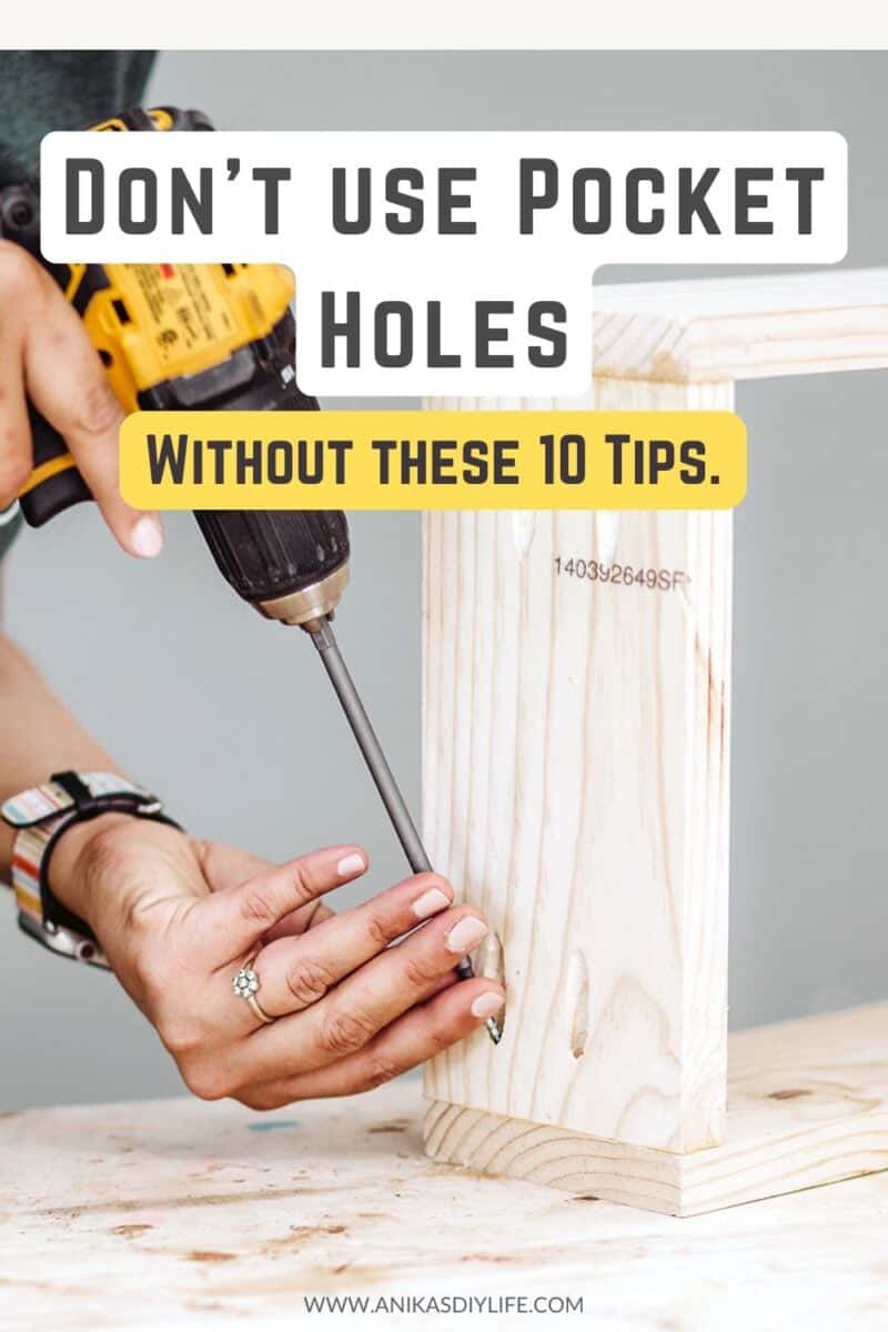 10 Pocket Hole Tips to Build Like a Pro