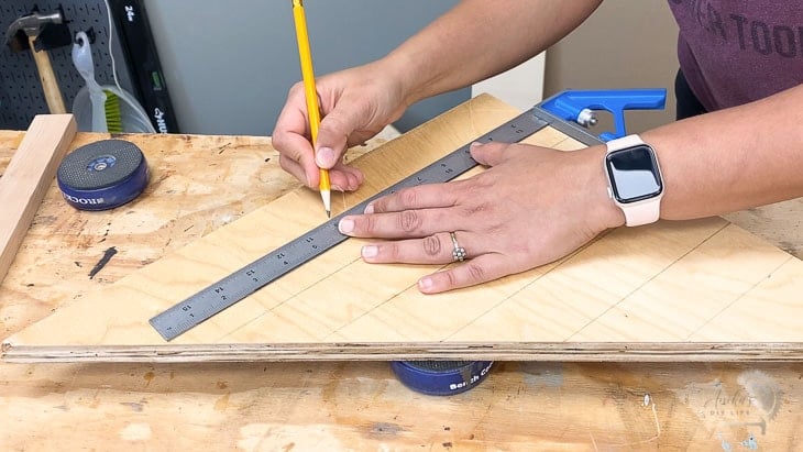 making grid for magnetic plywood