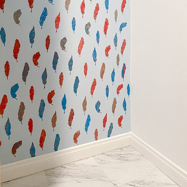 How to make reusable stencils on the Cricut maker using Cricut stencil vinyl and stencil a wall!