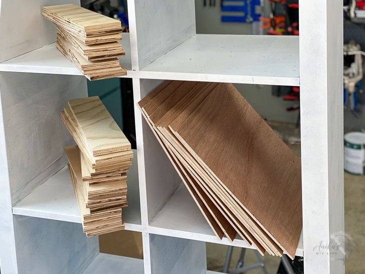 DIY Dividers to make inserts in the Ikea Kallax