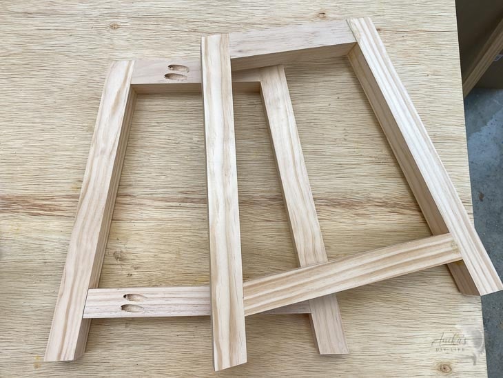 Finished sides for a DIY wooden bench