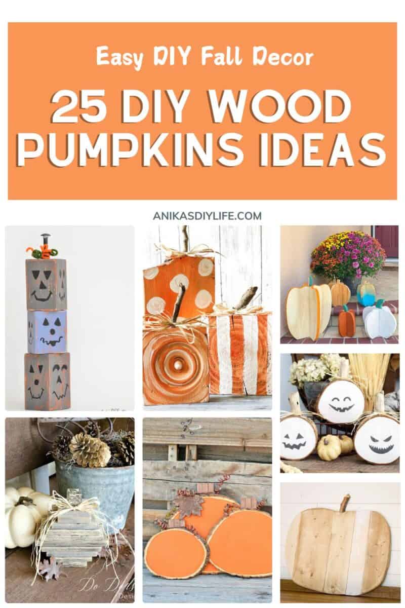 26 Creative DIY Wooden Pumpkin Ideas You Can Make for Fall