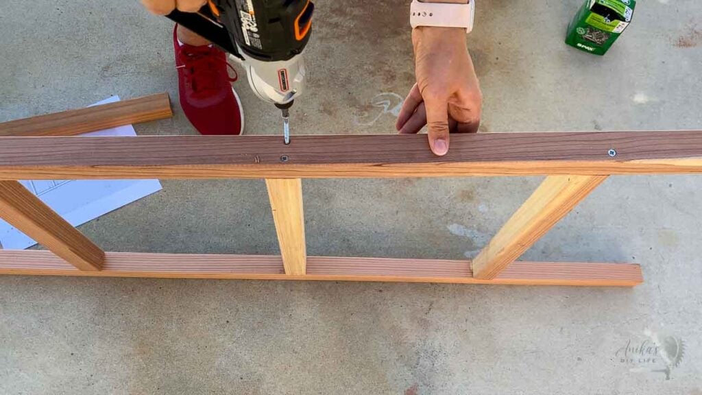 Adding second screw to each of the rungs