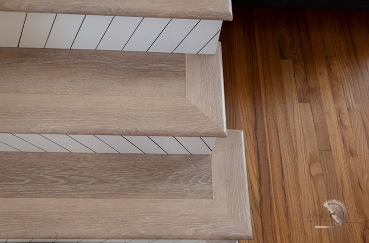 how to finish stair nose corners on vinyl plank flooing