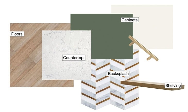 Mood board for the kitchen remodel