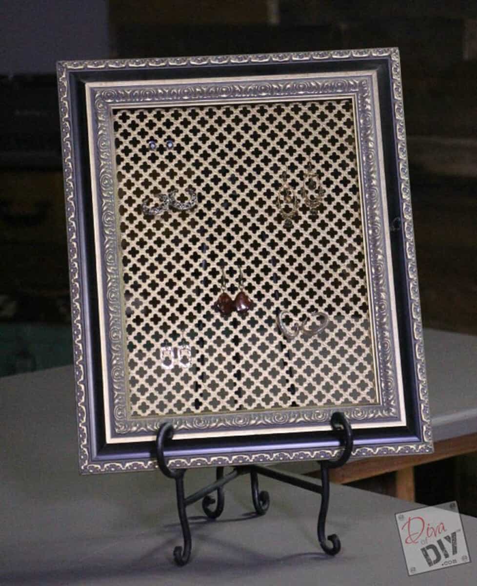 tabletop picture frame jewelry organizer