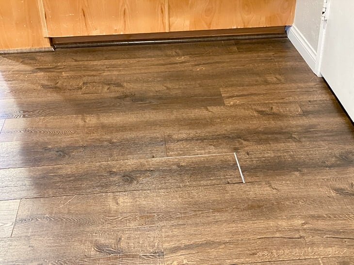 kitchen floor tiles coming apart