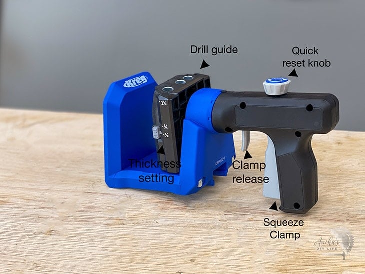 Parts of the Kreg 520