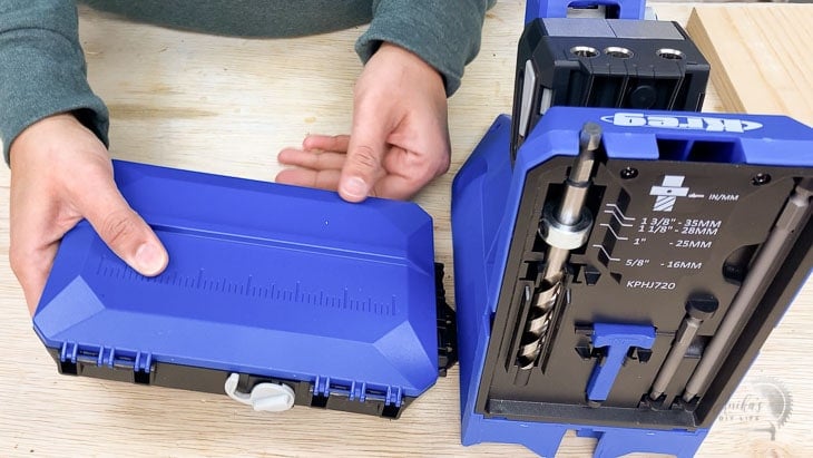 attaching material support wings to the Kreg jig