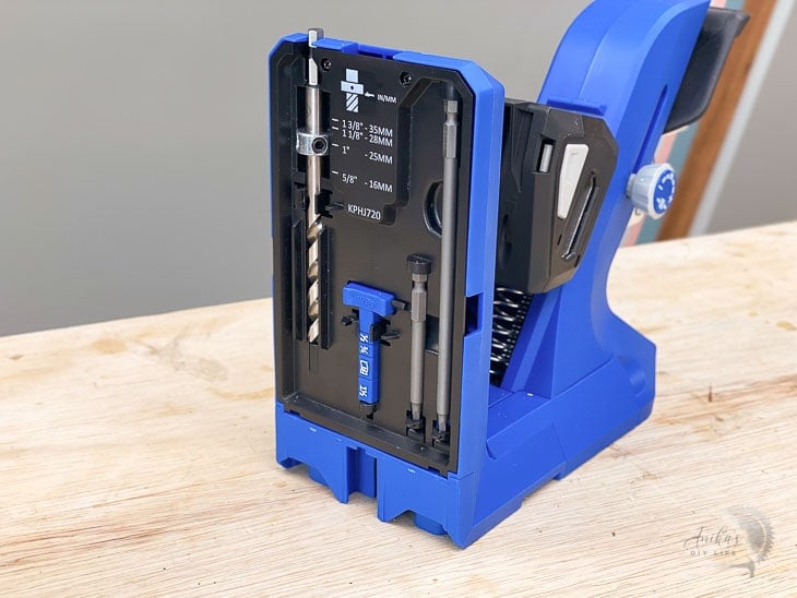 Kreg 720 with the on-board tool storage
