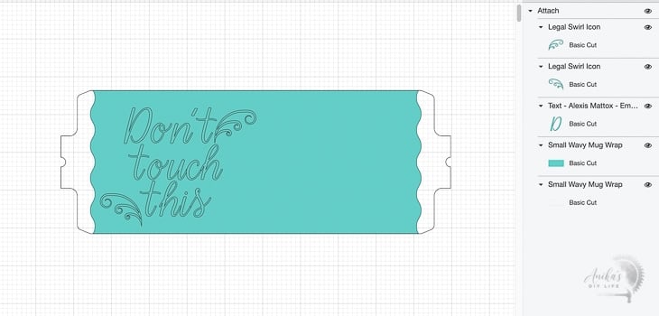 Design ready for Cricut MugPress