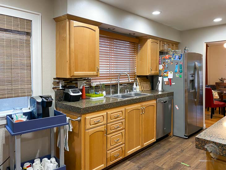 Another angle of the kitchen before remodel