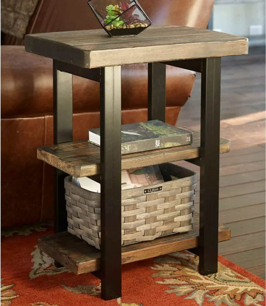 end table made using 2x4 scrap wood