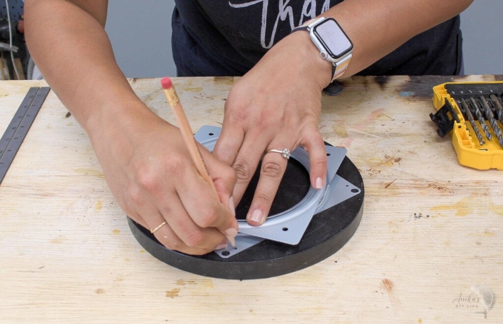 checking the holes for the Lazy susan