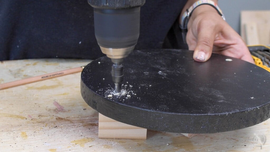 making countersink holes on the lazy susan round