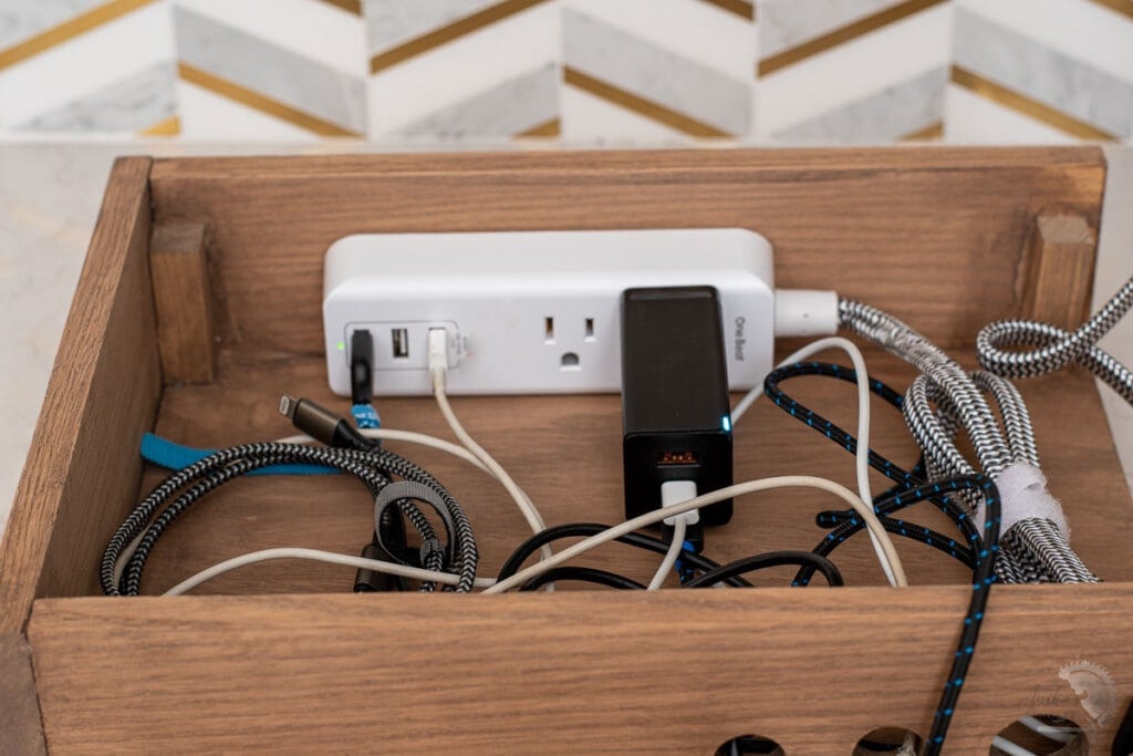 inside of the charging station