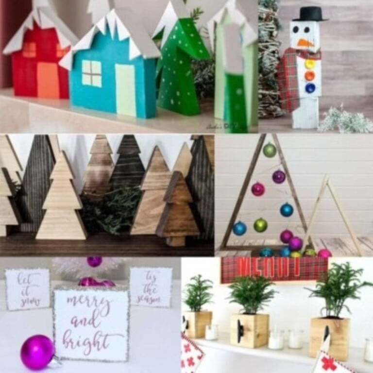 Turn your scrap wood into Christmas decor today with these simple yet beautiful Christmas woodworking project ideas!