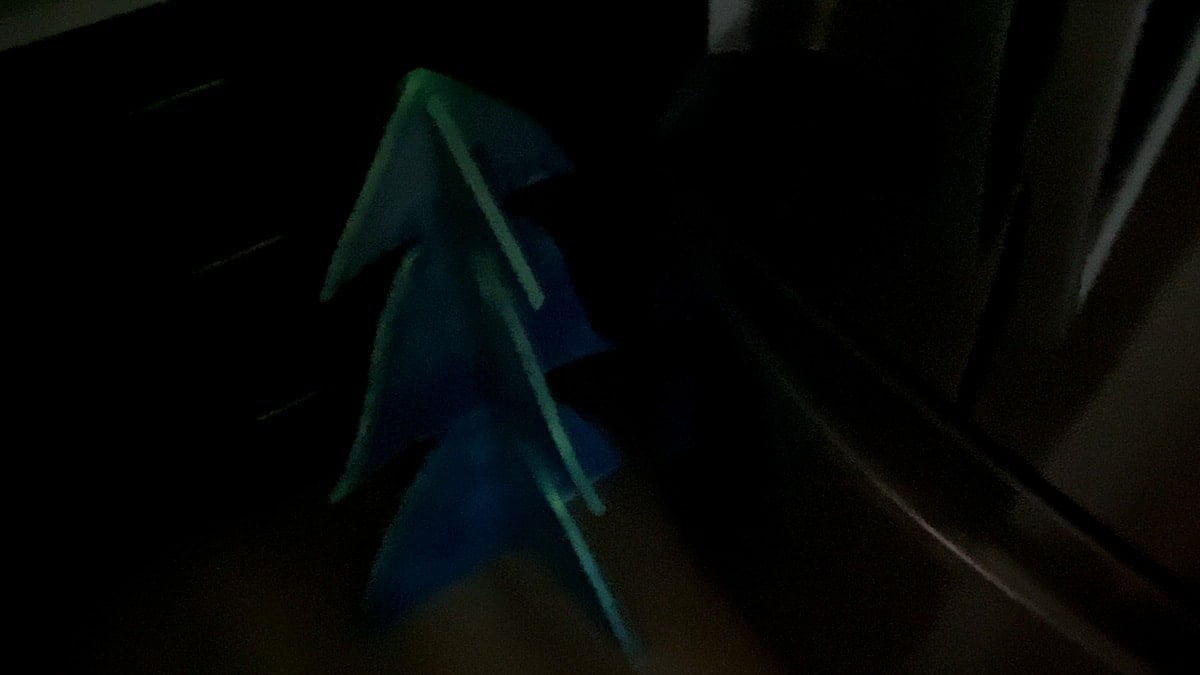 glow in dark diy wooden christmas tree