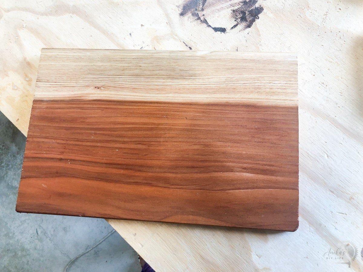 piece of redwood board sealed and read y to make into a menu board