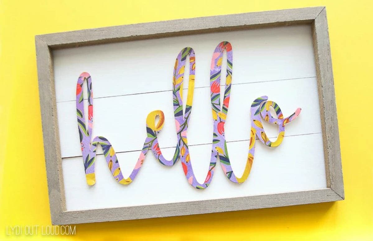 Shiplap sign with basswood