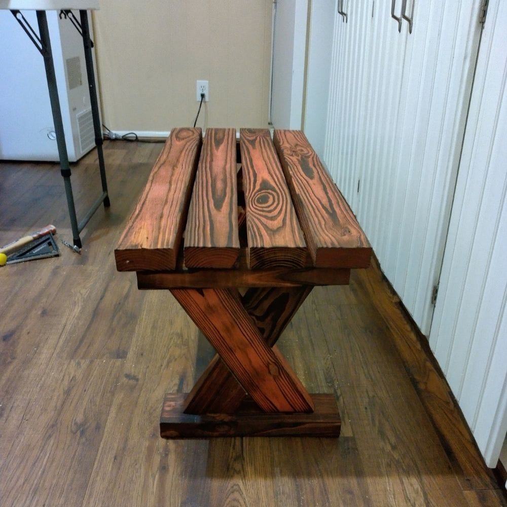 DIY 2x4 bench reader project