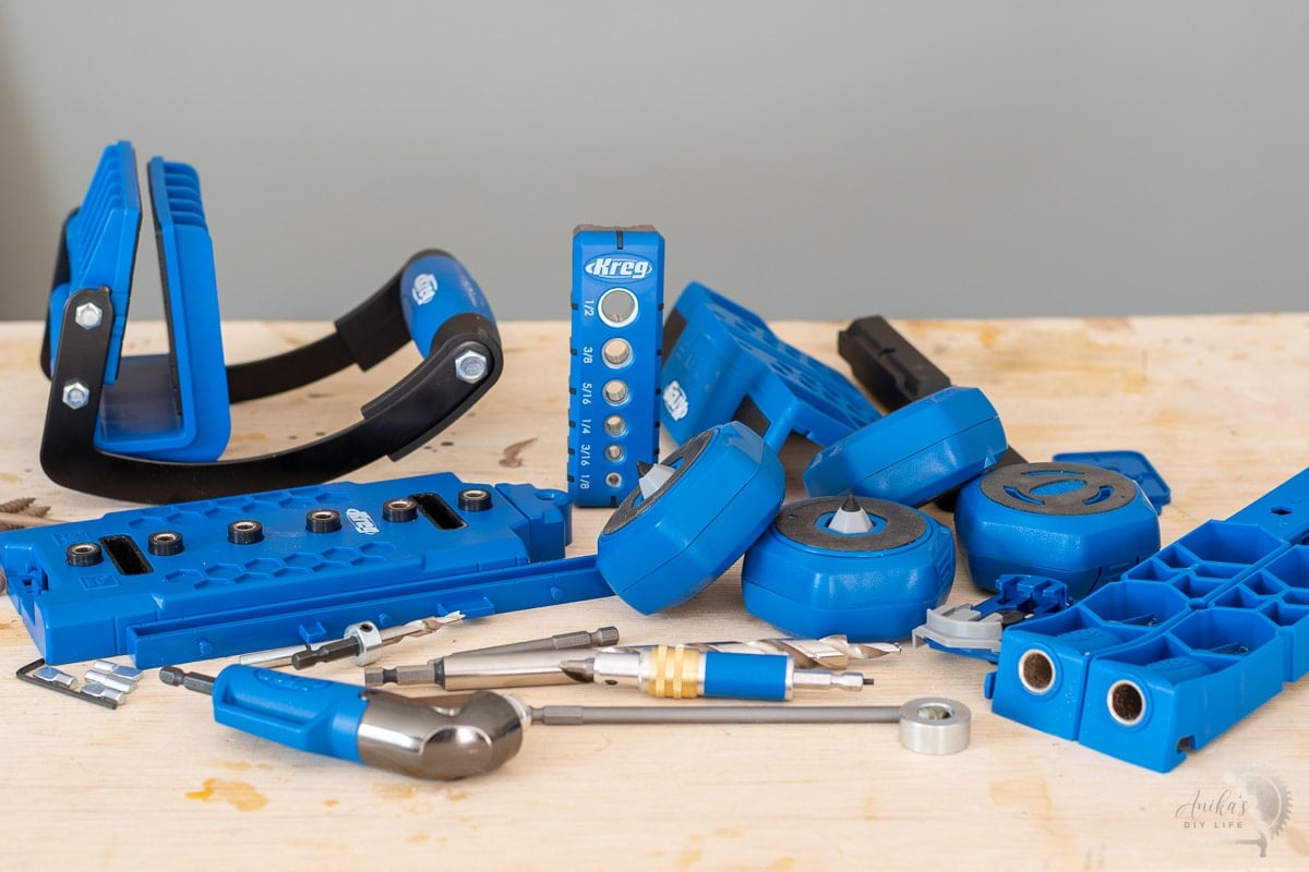 All the new Kreg tools on workbench
