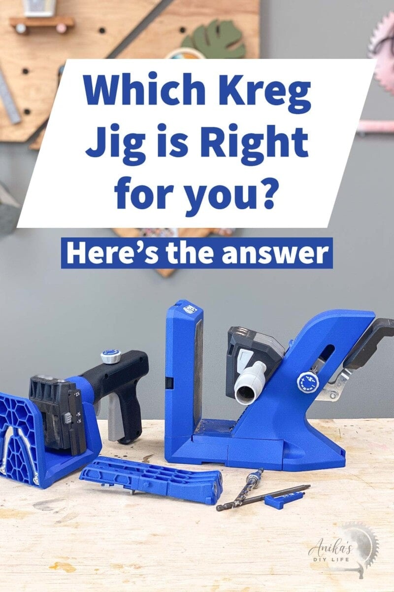 Kreg320, Kreg 520 and Kreg 720 on workbench with text overlay 