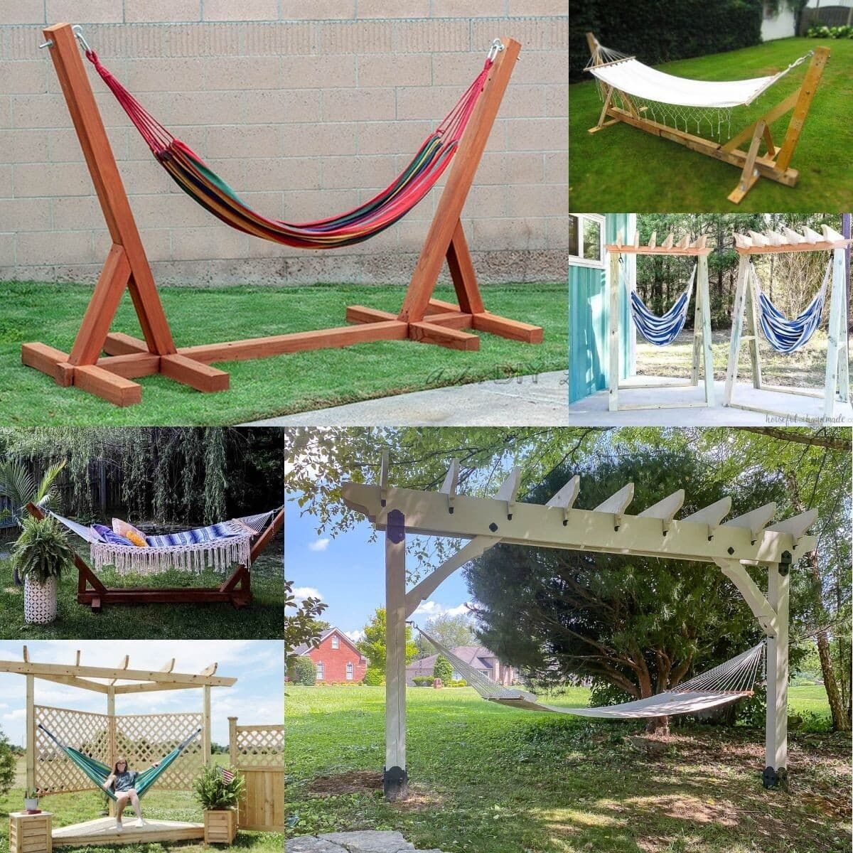 Create the perfect spot to unwind and relax with these easy DIY Hammock stand ideas - including plans, instructions, and even video tutorials.