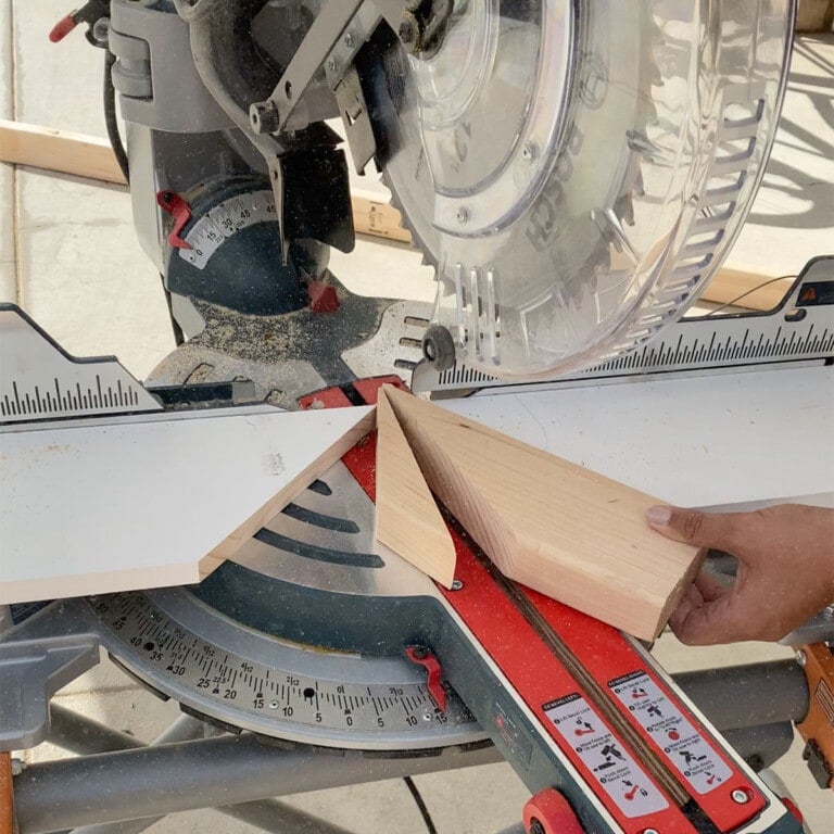 Learn how to cut angles greater than 45 degrees on a miter saw with this simple technique. It can be easily set up on any miter saw.