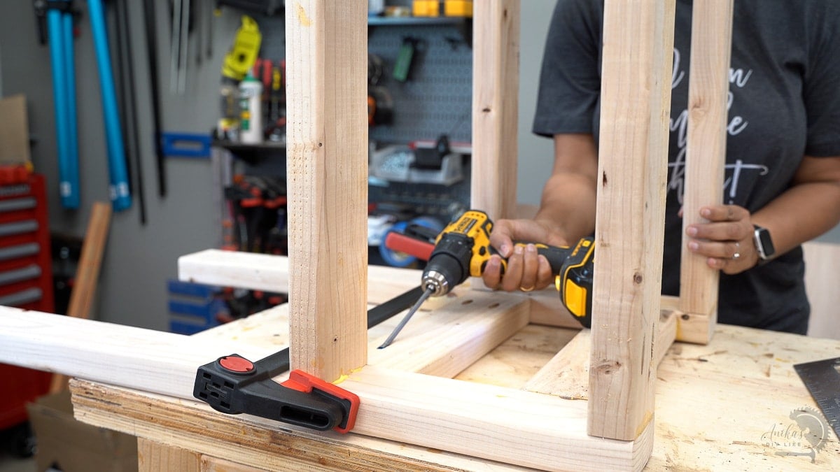 Attaching 2x4 boards using pocket hole screws
