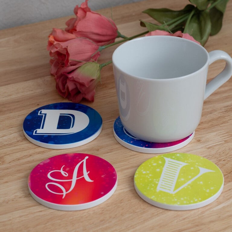Learn how to make professional-looking ceramic coasters with your Cricut. Here's the detailed tutorial and tips for making Cricut Infusible Ink Coasters.