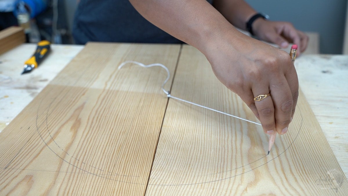 drawing a circle on the drawer faces