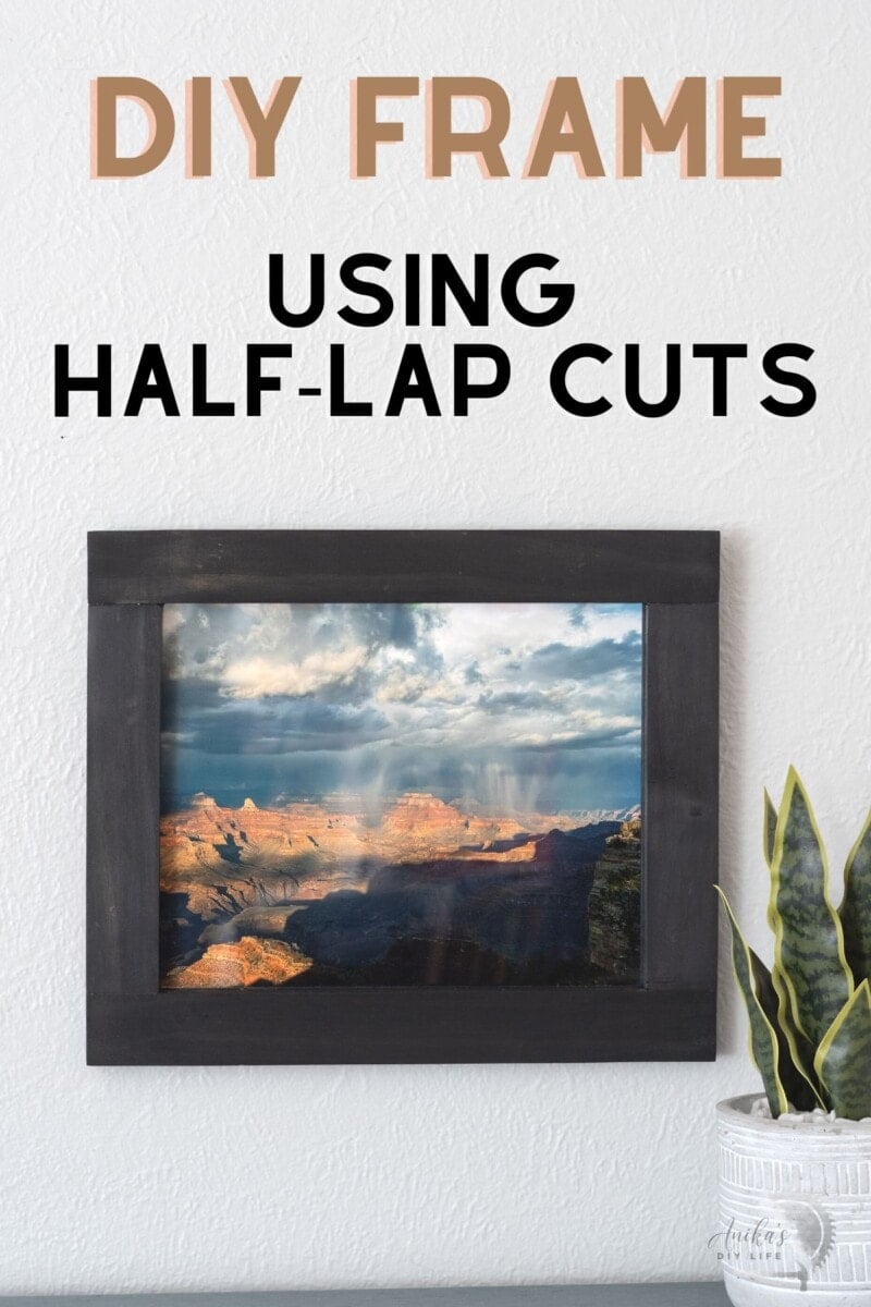 DIY Picture frame with text overlay