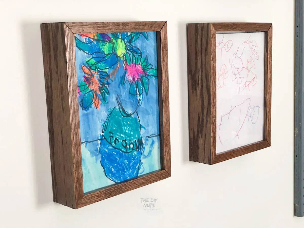 shadow box style picture frames with art