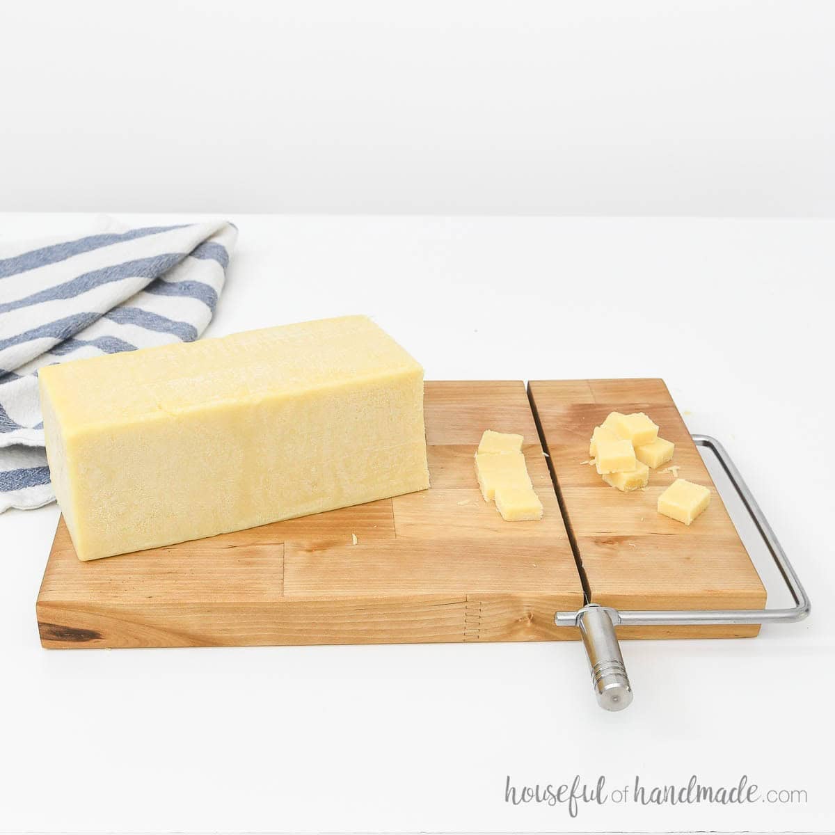 DIY wood cheese slicer board