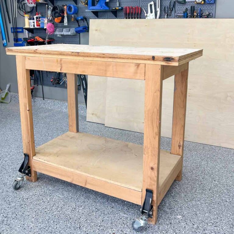 Learn how to build an easy 2x4 workbench using simple tools and lumber with detailed plans for beginner woodworkers.