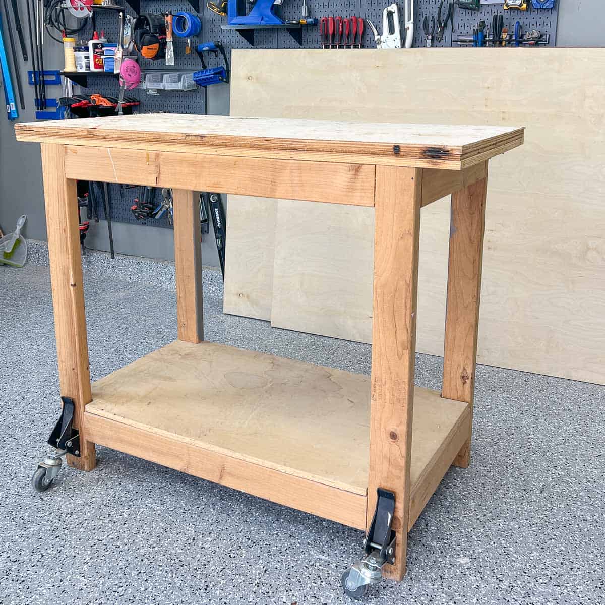 Learn how to build an easy 2x4 workbench using simple tools and lumber with detailed plans for beginner woodworkers.