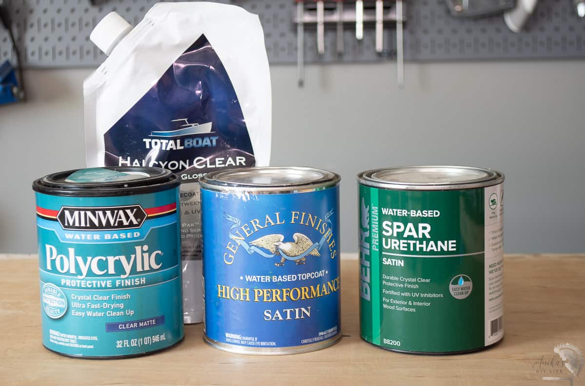 Various types of sealers on a table.