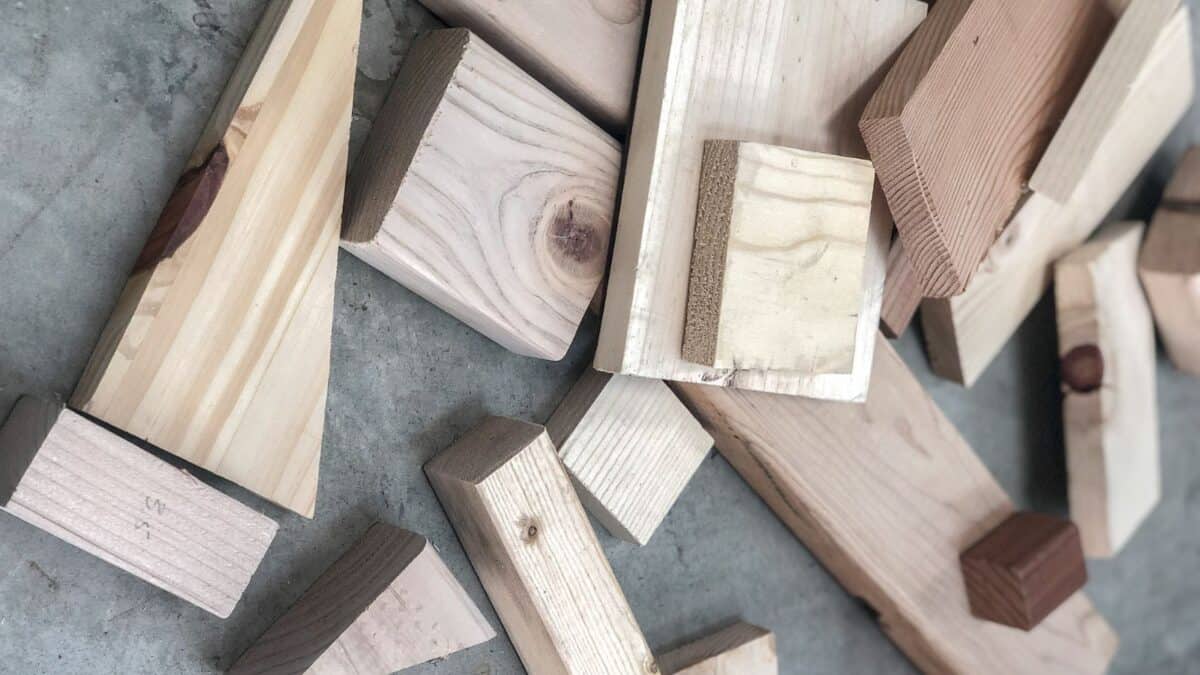 pieces of scrap wood