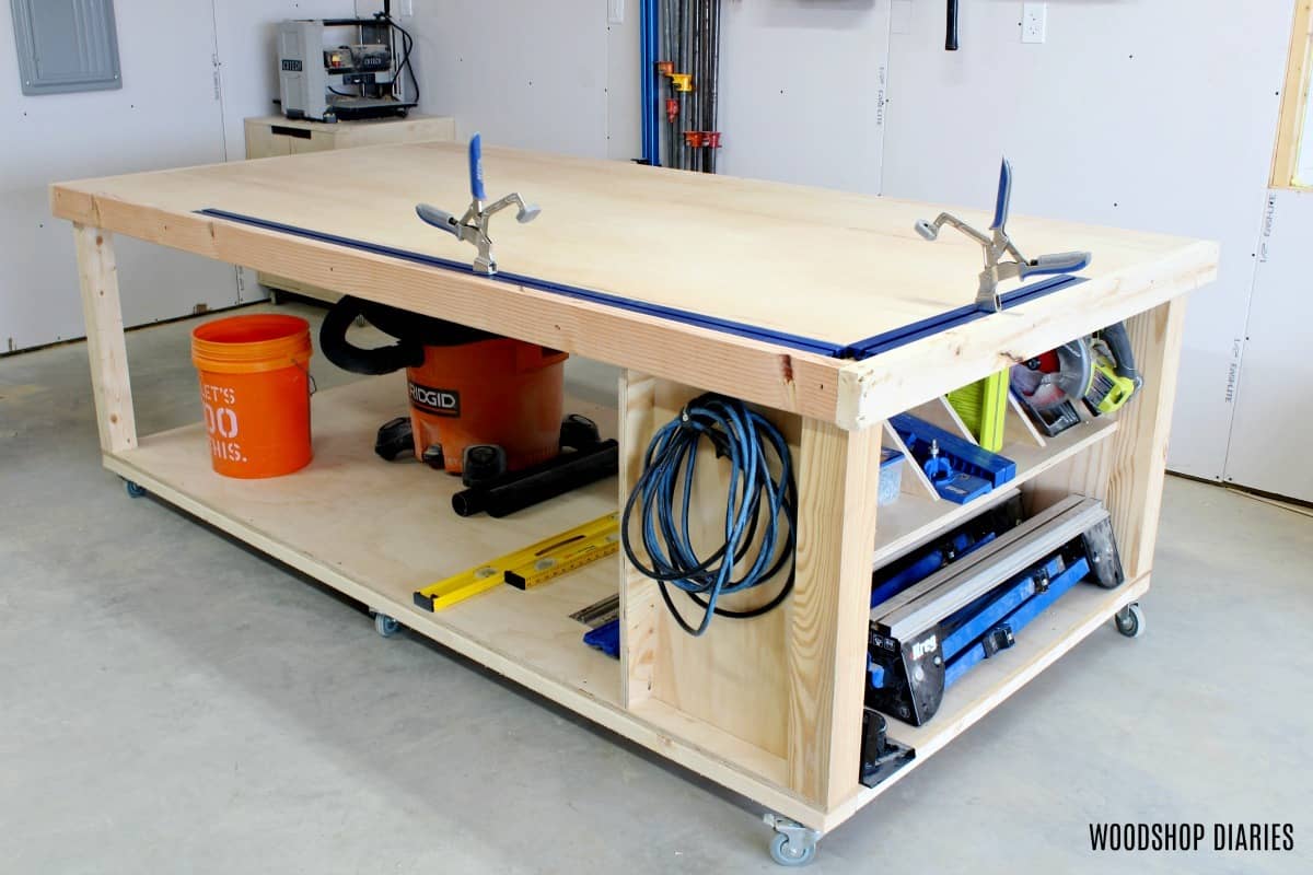 Large DIY mobile workbench
