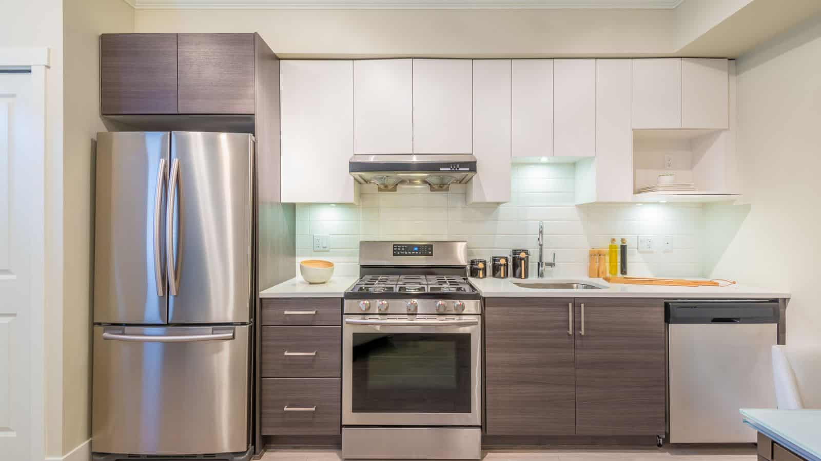 kitchen with new appliances