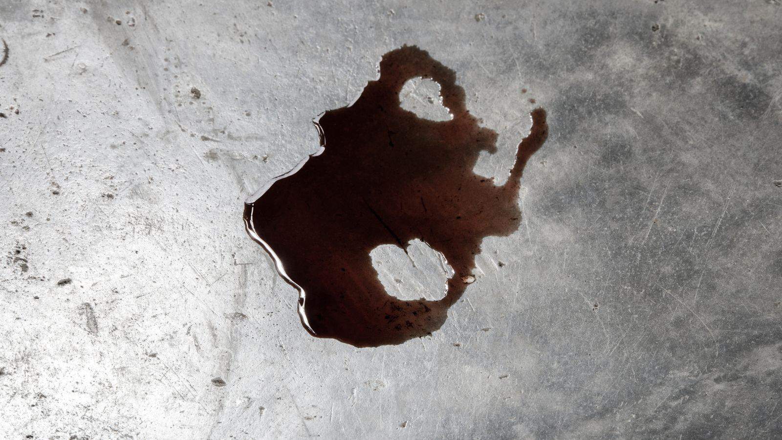 oil spill on garage floor