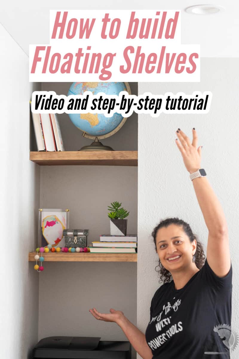 How to Build Thin Floating Shelves for a Nook
