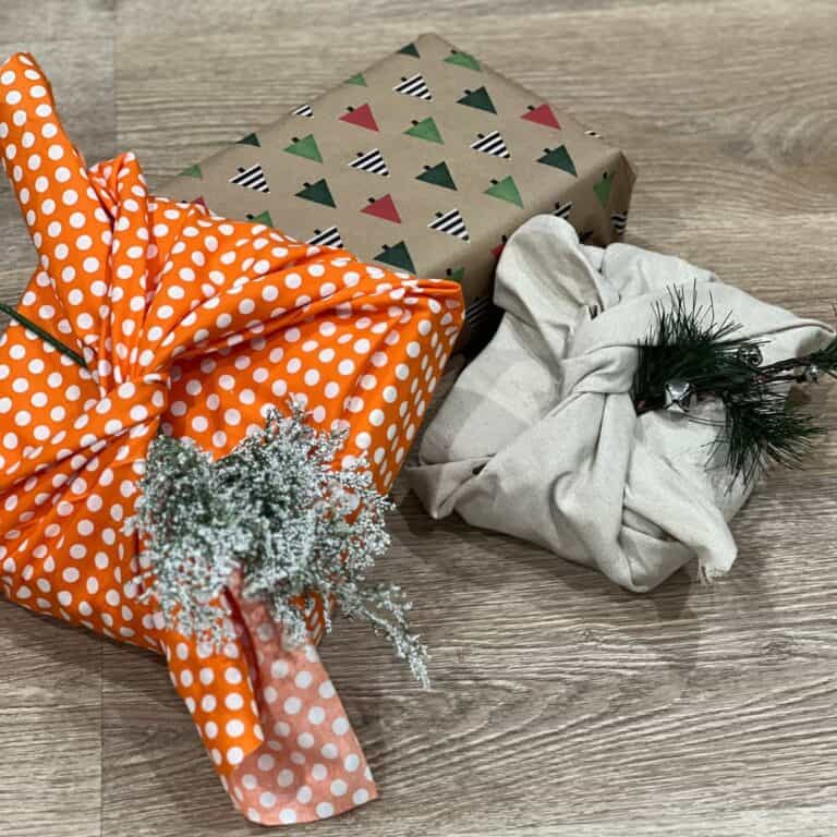 3 gifts wrapped with creative gift wrap ideas