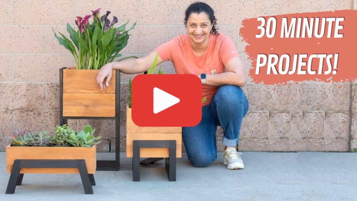 Modern planter Youtube image with text overlay and Youtube play button