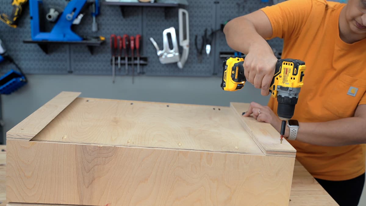 adding a spacer to the cabinet