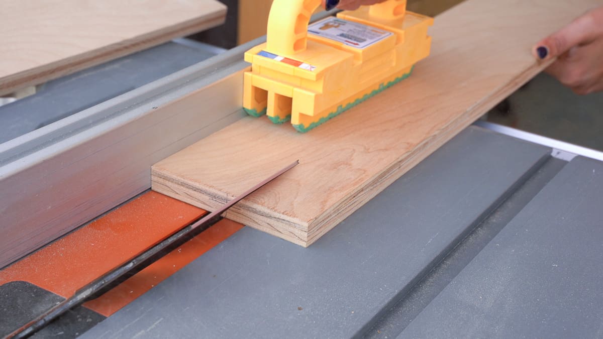 Making French Cleats on the Table saw.
