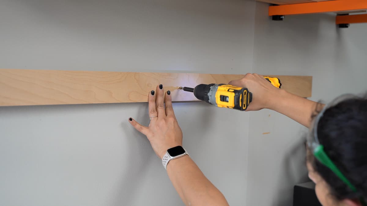 Attaching French Cleat to the wall using screws