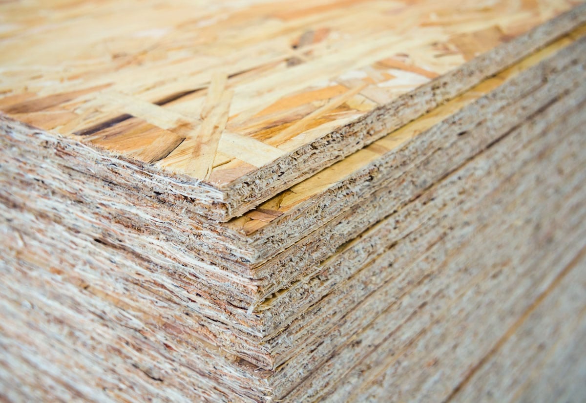 OSB in home improvement store