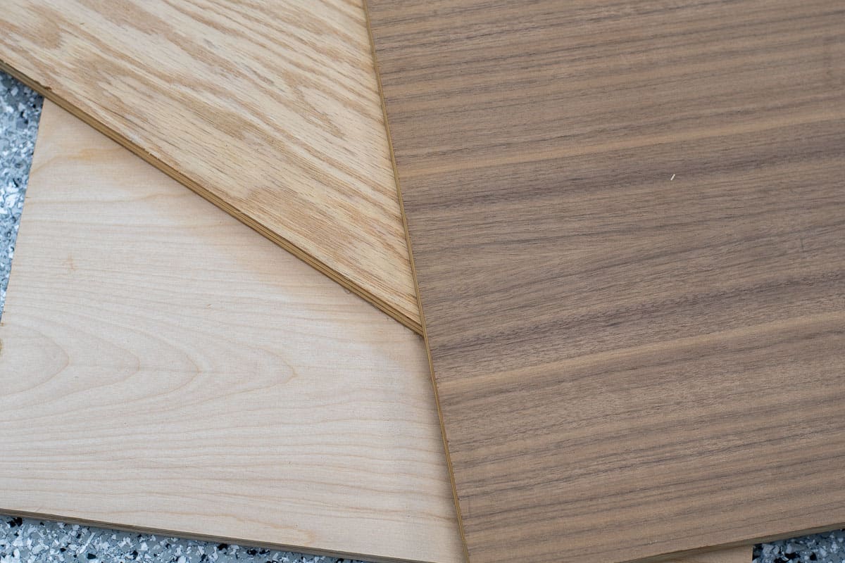 Birch, Oak and Walnut Plywood